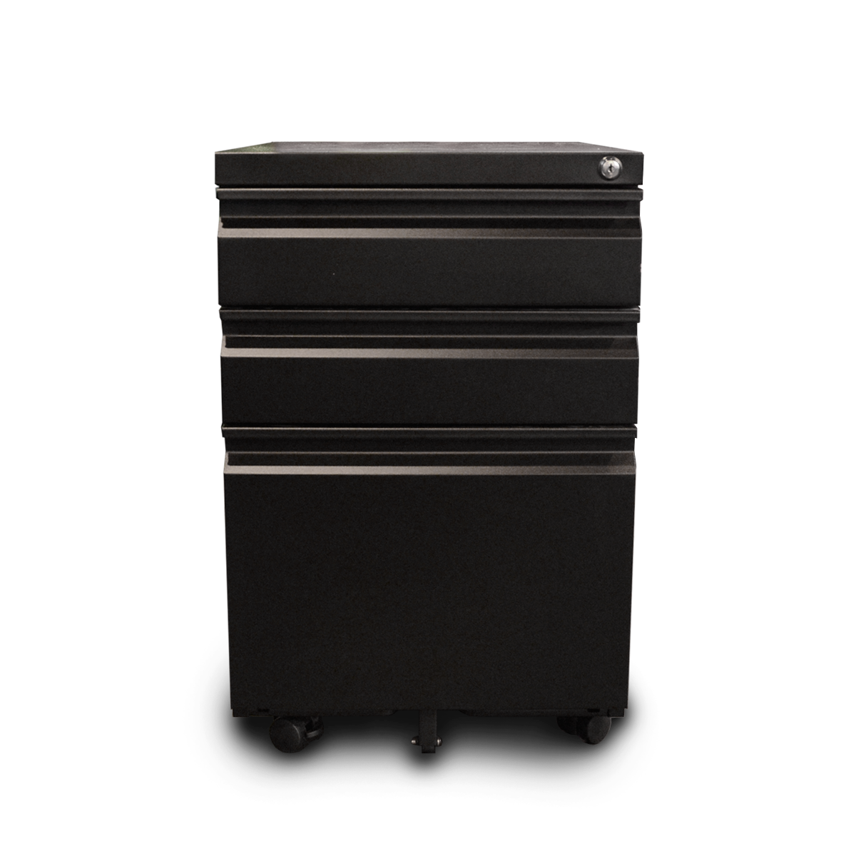 Zenox Mobile 3-Drawer Cabinet 3 (Black )-2