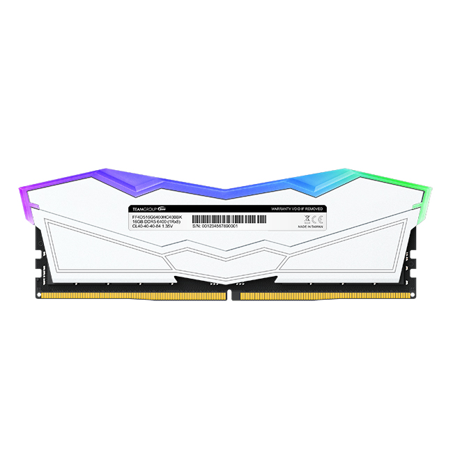 Team T-Force Delta RGB 32GB (16GB x2) DDR5 6000MHz - White 白色 (FF4D532G6000HC38ADC01)
