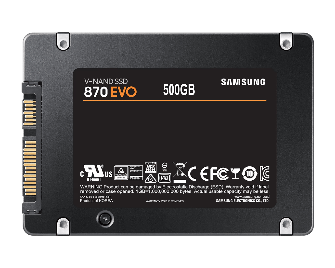 Samsung  870 EVO 500GB 3D TLC SATA III SSD-1