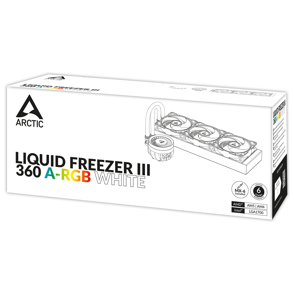 ARCTIC Liquid Freezer III 360 A-RGB 360mm 水冷散熱器 - White 白色