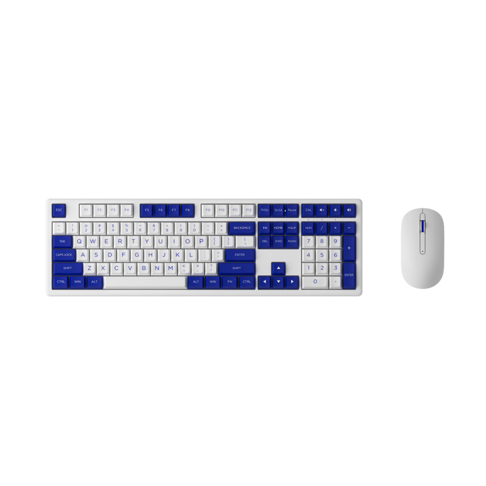 Akko MonsGeek MX108 商業鍵盤滑鼠套裝 - 白藍色