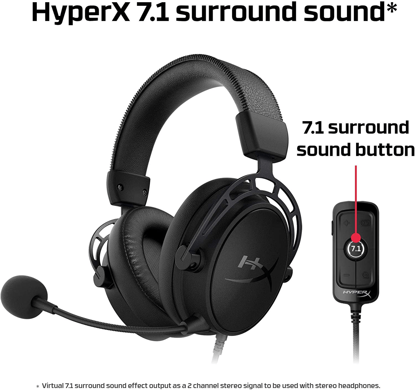 HyperX Cloud Alpha S 7.1 - Black 電競遊戲耳機