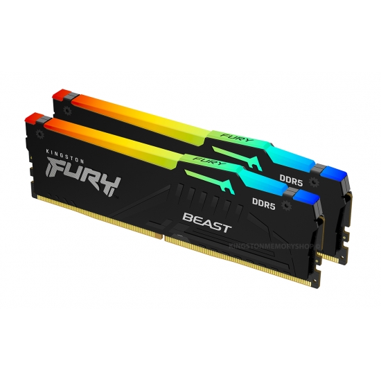 Kingston FURY Beast RGB DDR5 6000MHz 32GB (16GB x 2) (KF560C40BBAK2-32)