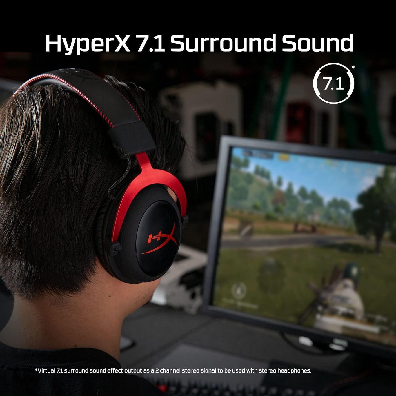 HyperX Cloud II Red (Virtual 7.1) 電競遊戲耳機