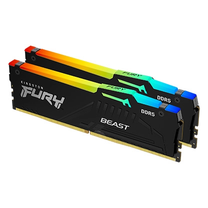 Kingston FURY Beast RGB DDR5 6000MHz 32GB (16GB x 2) - AMD EXPO + Intel XMP 3.0 (KF560C36BBEAK2-32)