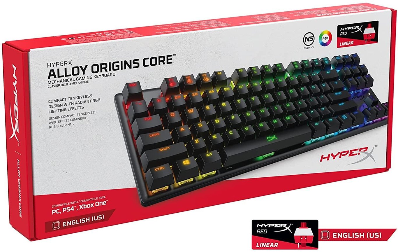 HyperX Alloy Origins Core 87keys 電競遊戲鍵盤 (HyperX Red Switch 英文)