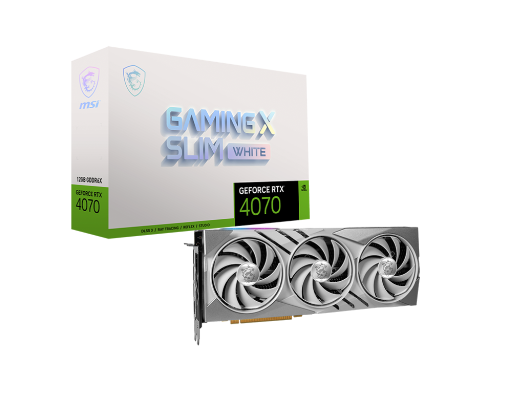 MSI GAMING X SLIM WHITE GeForce RTX 4070 12G OC
