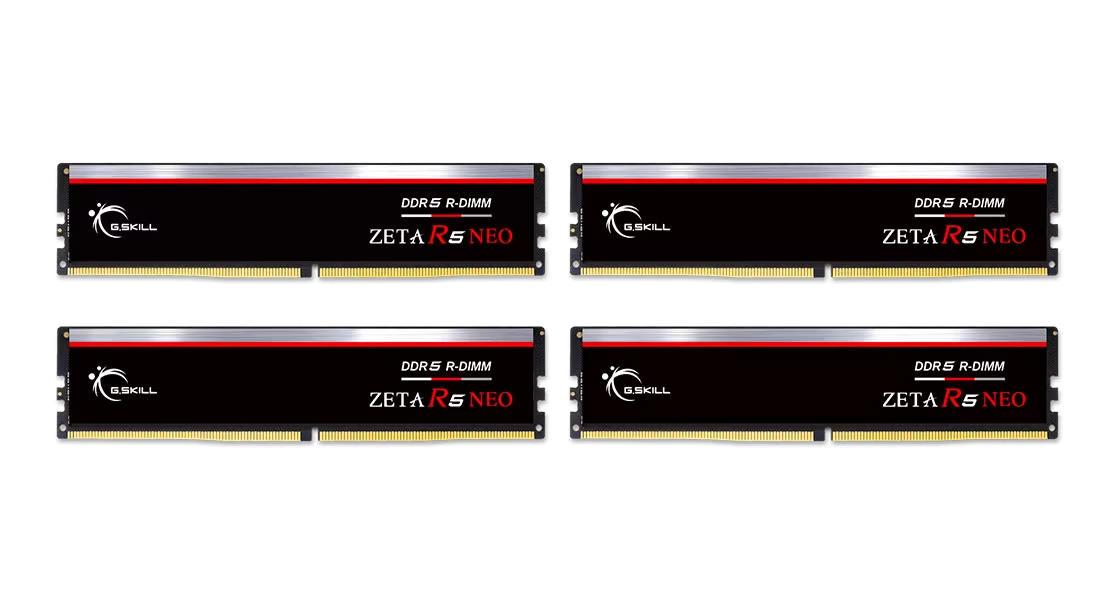 G.Skill Zeta R5 Neo DDR5 6000 MHz 64GB (16GB x 4) (F5-6000R3036G16GQ4-ZR5NK) - AMD EXPO + ECC