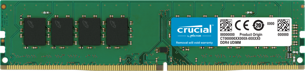 Crucial 32GB (32GB x1) DDR4 3200MHz UDIMM (CT32G4DFD832A)