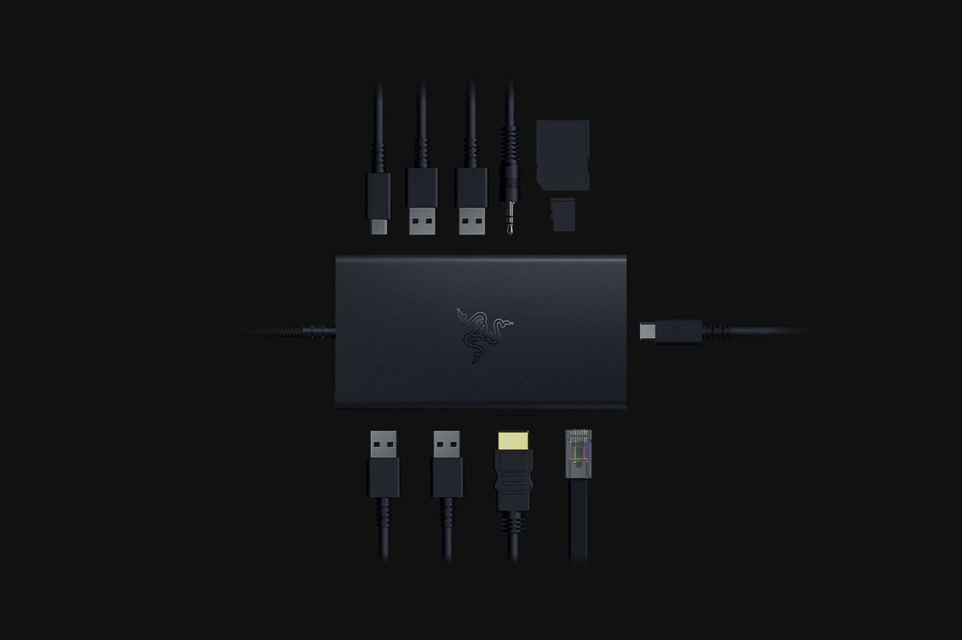 Razer USB C Dock 擴充底座 - Black 黑色