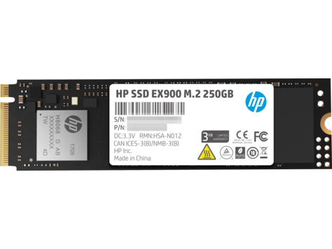 HP EX900 250GB TLC NVMe PCIe 3.0 x4 M.2 2280 SSD