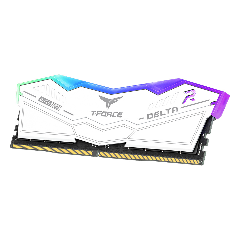 [64GB] Team T-Force Delta RGB (32GB x2) DDR5 6000MHz - White 