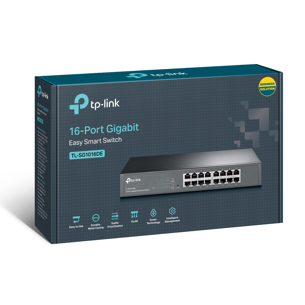 TP-Link SG1016DE 16埠 簡易型Gigabit桌上型交換器
