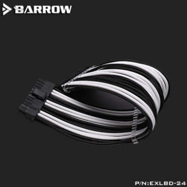 BARROW 24pin 電源延長線 (黑/白)