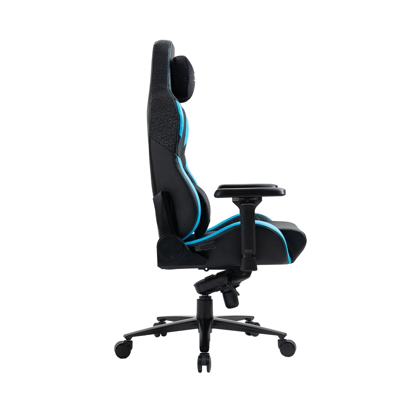 Zenox Jupiter-MK2 Racing Chair  - Leather/Sky Blue /-6