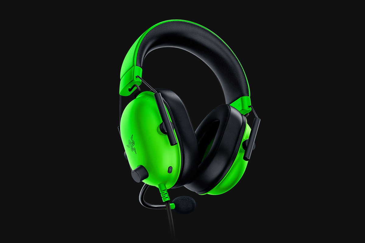 Razer BlackShark V2 X 電競遊戲耳機 - Green