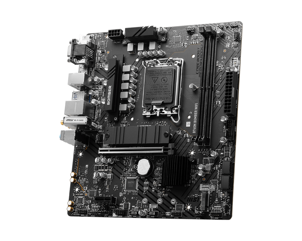 MSI B760M BOMBER WIFI Micro-ATX 主機板 + Acer Predator PALLAS II 32GB (16GB x2) DDR5 6000MHz CL30 優惠套裝