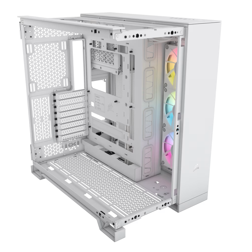 Corsair iCUE LINK 6500X RGB 無中柱全景玻璃 ATX 機箱 - White 白色