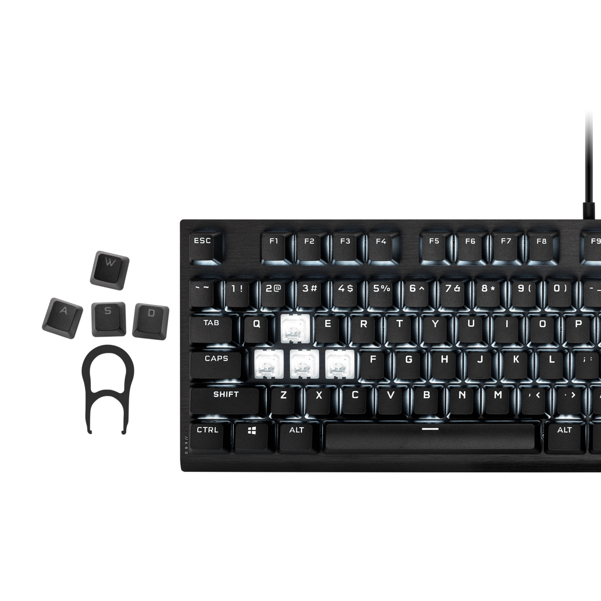 Corsair PBT DOUBLE-SHOT PRO Keycap Mod Kit 104 Keycaps 鍵帽 (Onyx Black)