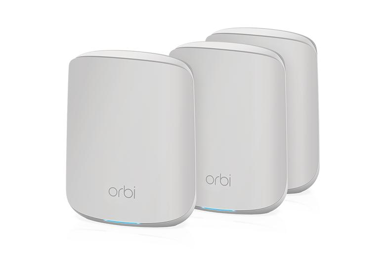 NETGEAR Orbi Mesh AX1800 4數據流雙頻1.8Gbps WiFi 6 無綫路由器 + 2 個分機擴展器（3件裝）