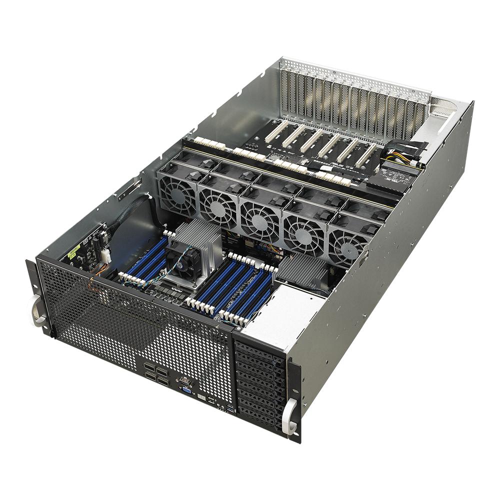 ASUS  4U Server ESC8000 G4  (Intel Xeon Gold 5217 *2/64G*2/960GB SSD*2/RAIL KIT/3Y OSS)-1
