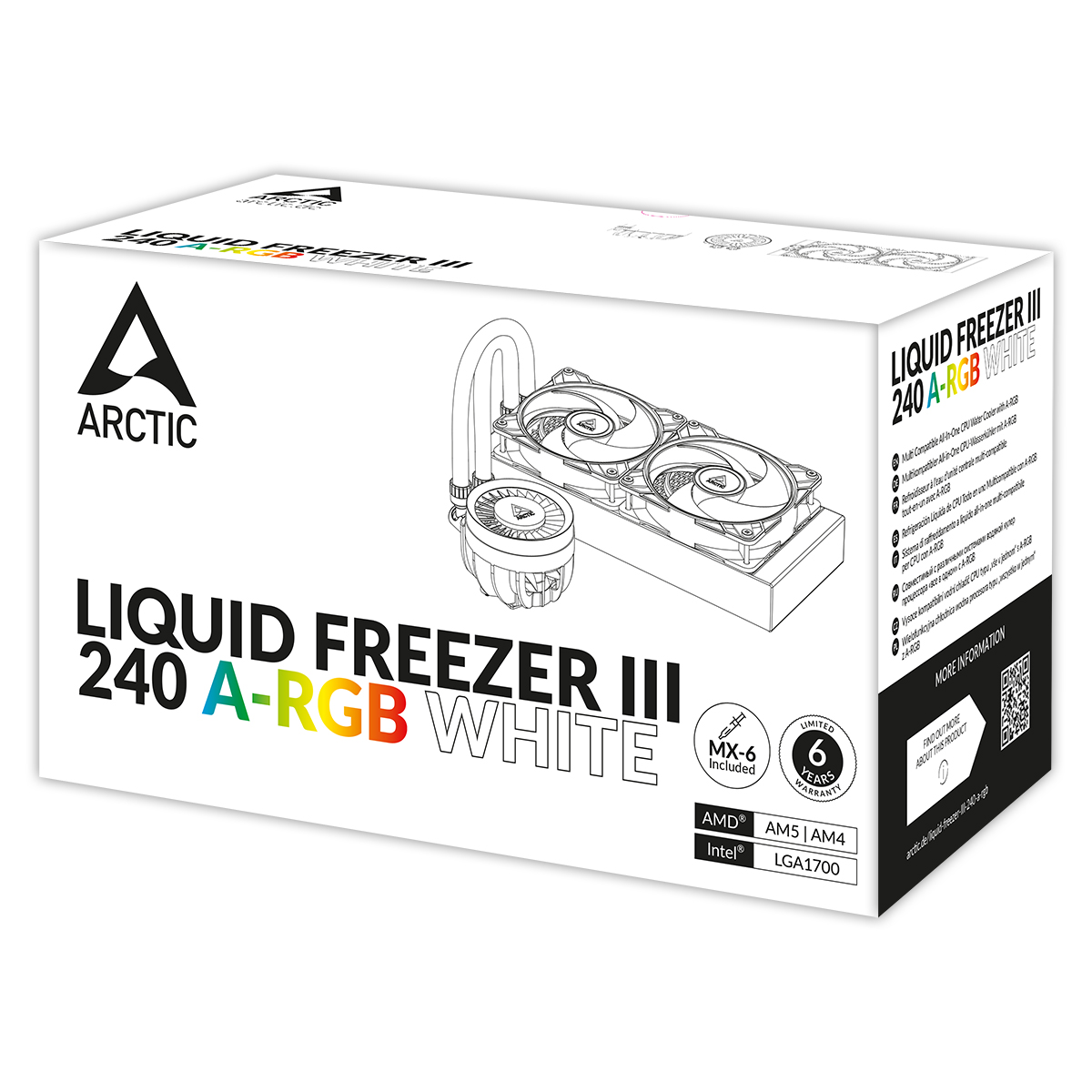 ARCTIC Liquid Freezer III 240 A-RGB 240mm 水冷散熱器 - White 白色
