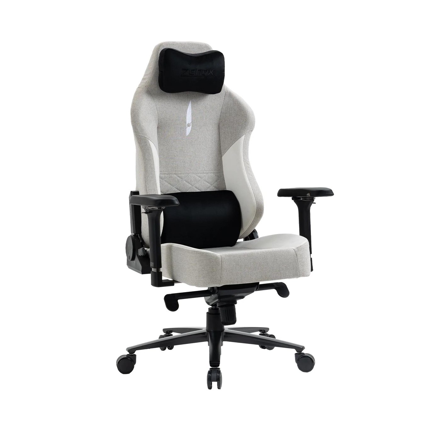Zenox Spectre-MK2 Racing Chair  - Fabric/Light Grey /