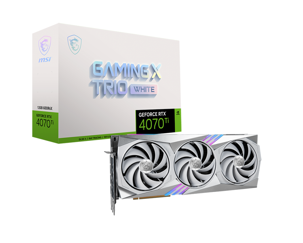 MSI GAMING X TRIO WHITE GeForce RTX 4070 Ti 12G GDDR6X OC 