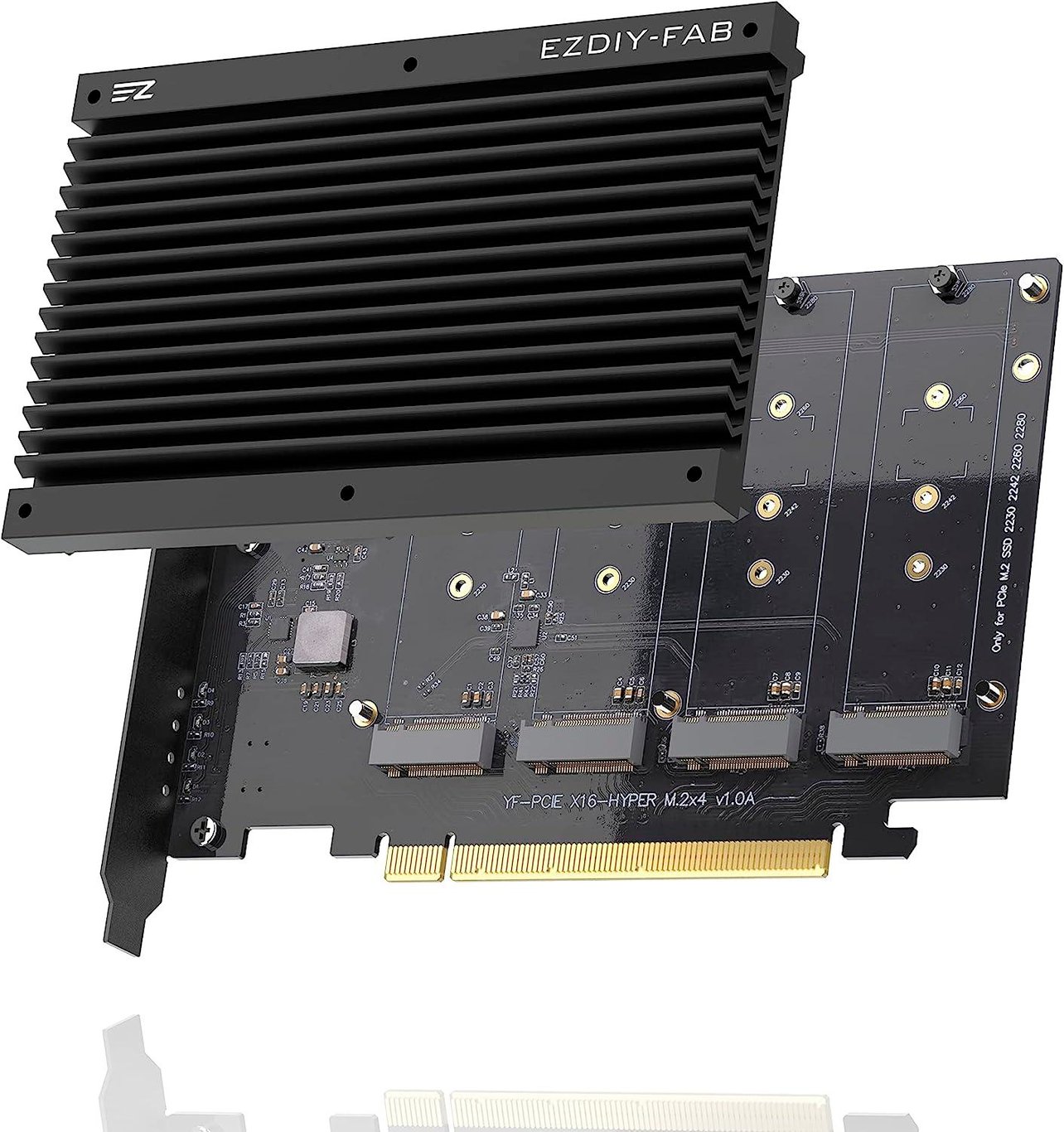 EZDIY-FAB Quad M.2 PCIe 4.0 SSD 擴充卡