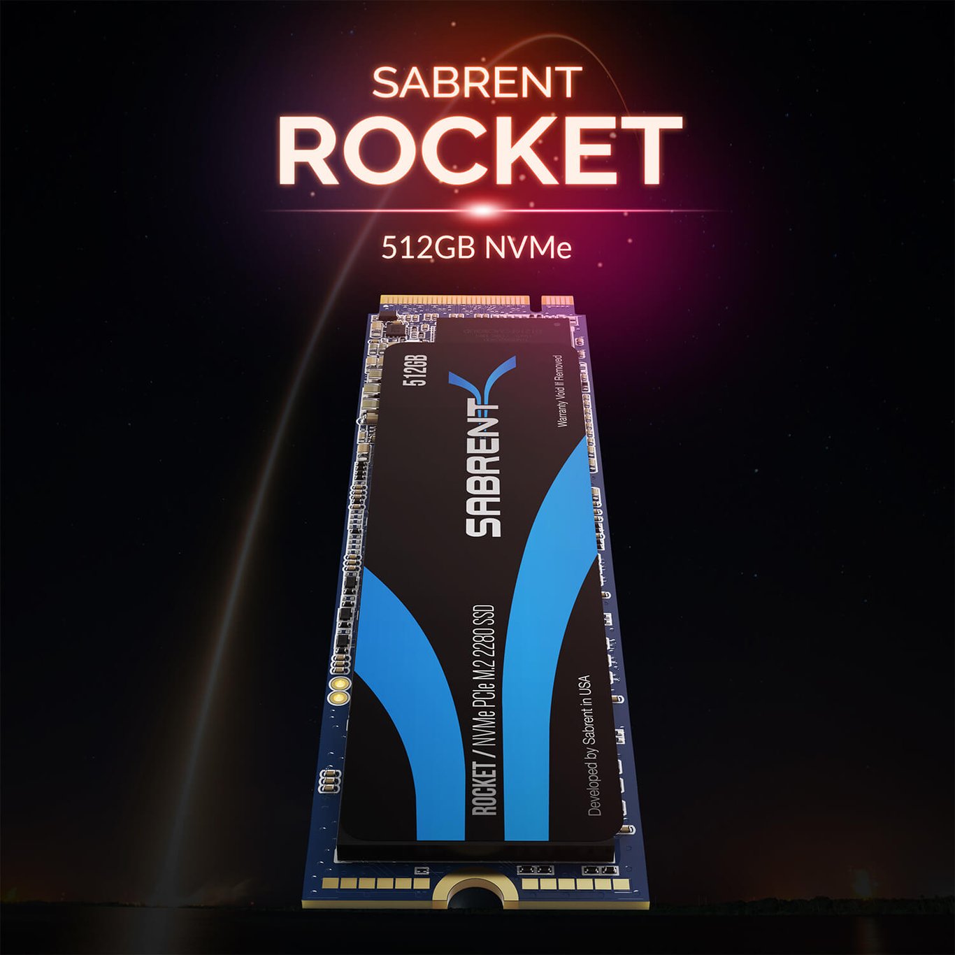 Sabrent ROCKET 512GB TLC NVMe PCIe 3.0 x4 M.2 2280 SSD-1