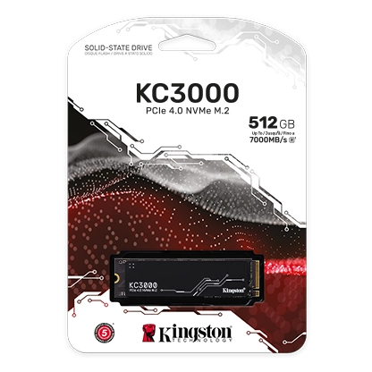Kingston KC3000 512GB 3D TLC M.2 NVMe PCIe 4.0 x4 SSD