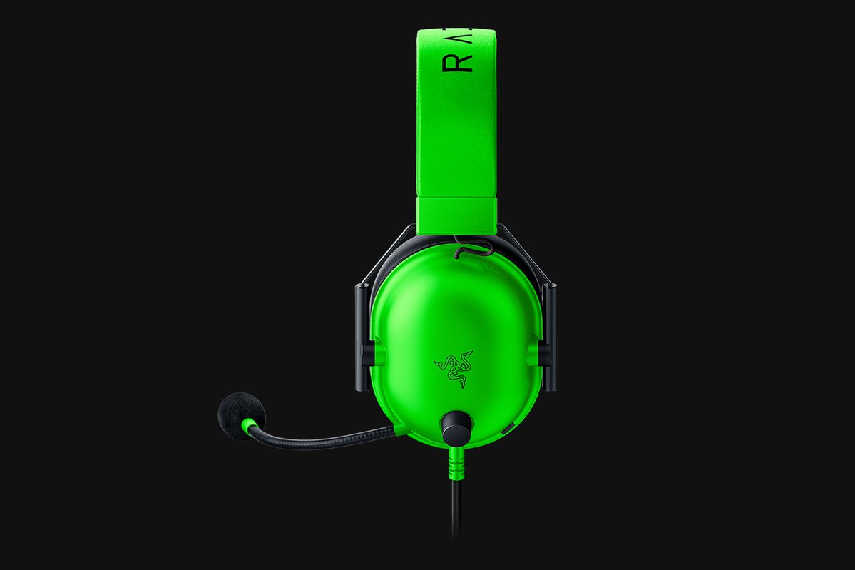 Razer BlackShark V2 X 電競遊戲耳機 - Green