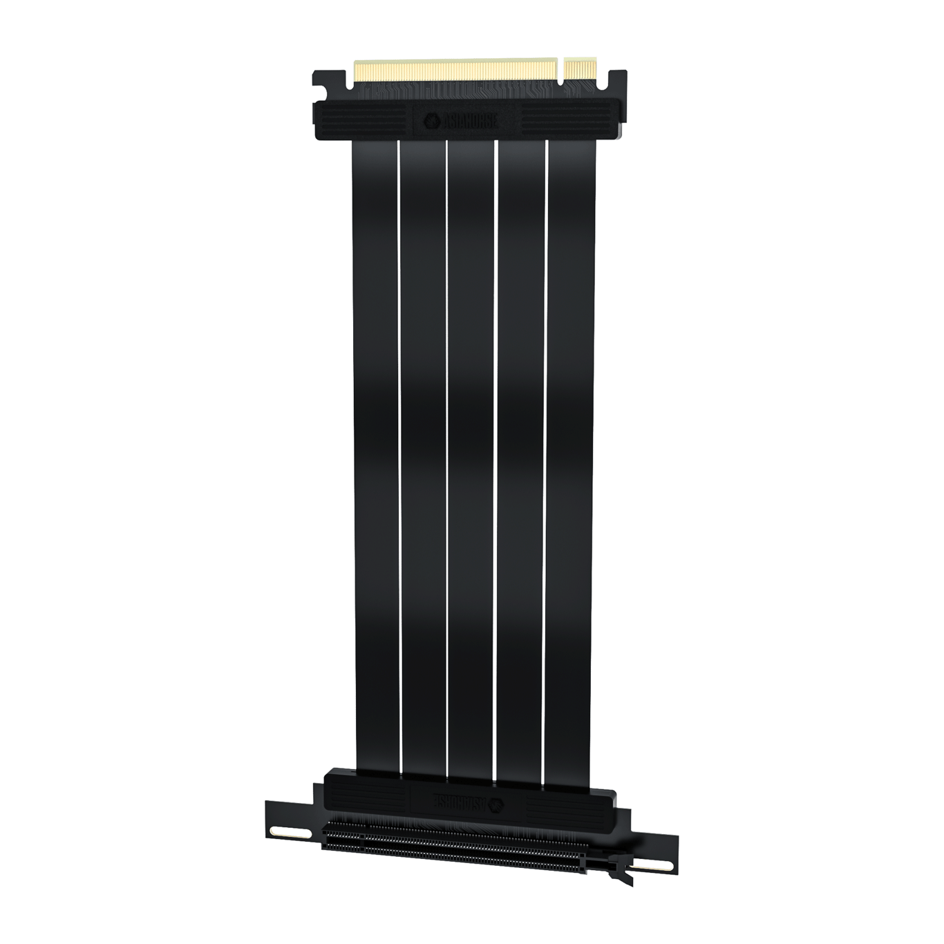 AsiaHorse PCIe 4.0 SOFT Riser Cable - Black 黑色