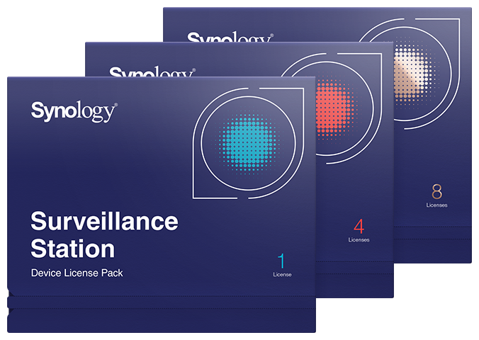 Synology Surveillance Device Licenses Pack - 4 License 監控裝置四組授權套件