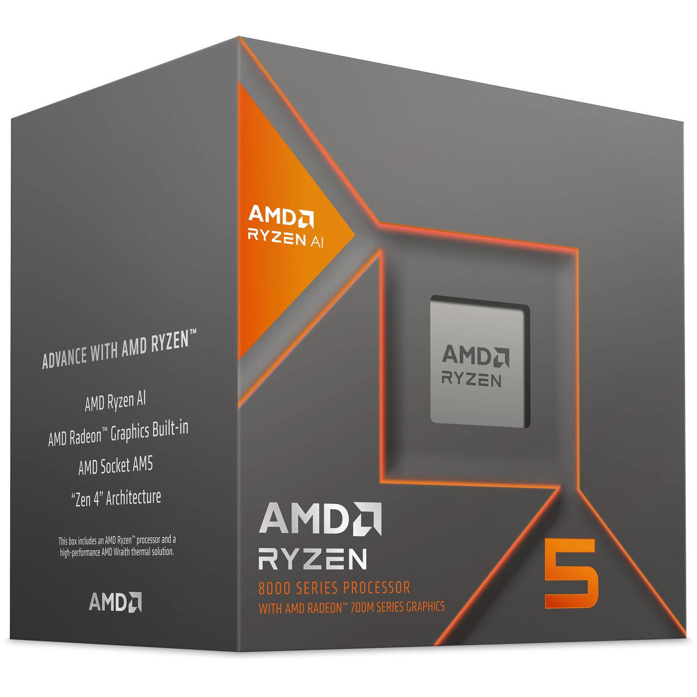 AMD Ryzen 5 8600G 6核心12線程 Box
