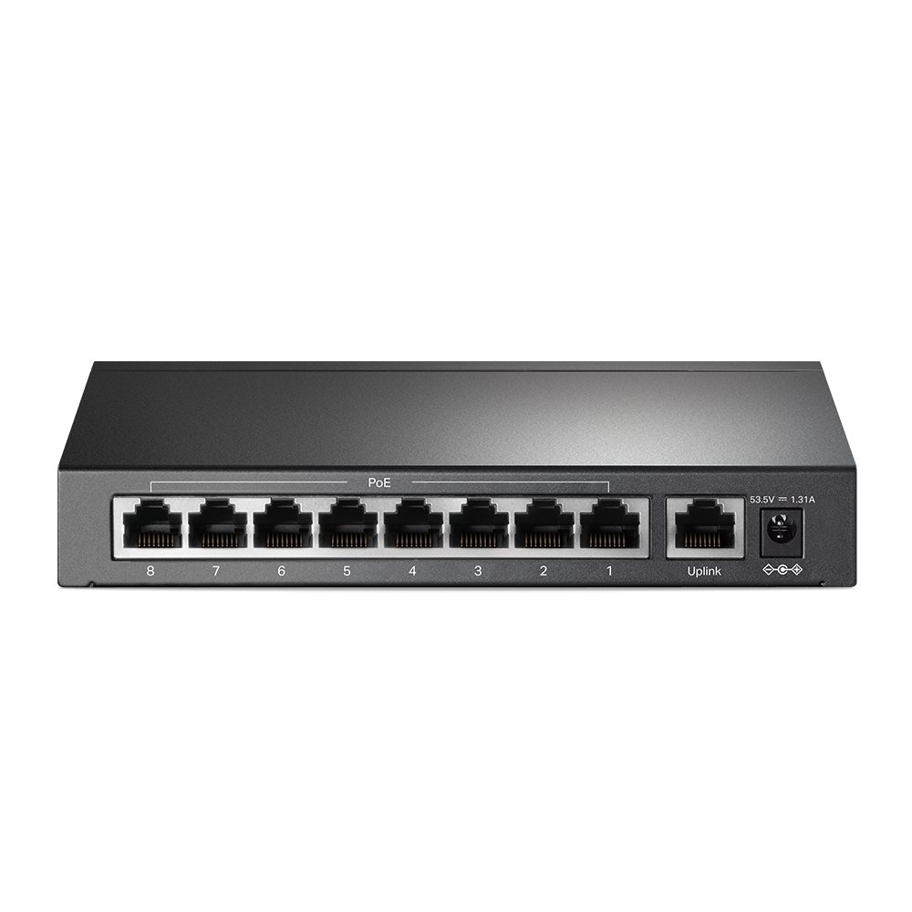 TP-Link TL-SG1008P 8-Port 10/100Mbps (8-Port PoE+ 65W) + 1-Port RJ45 Gigabit Uplink Desktop Switch