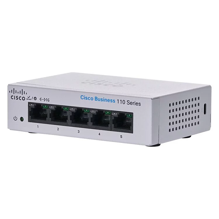 Cisco CBS110 5-Port Gigabit 桌面交換機 - CBS110-5T-D-UK