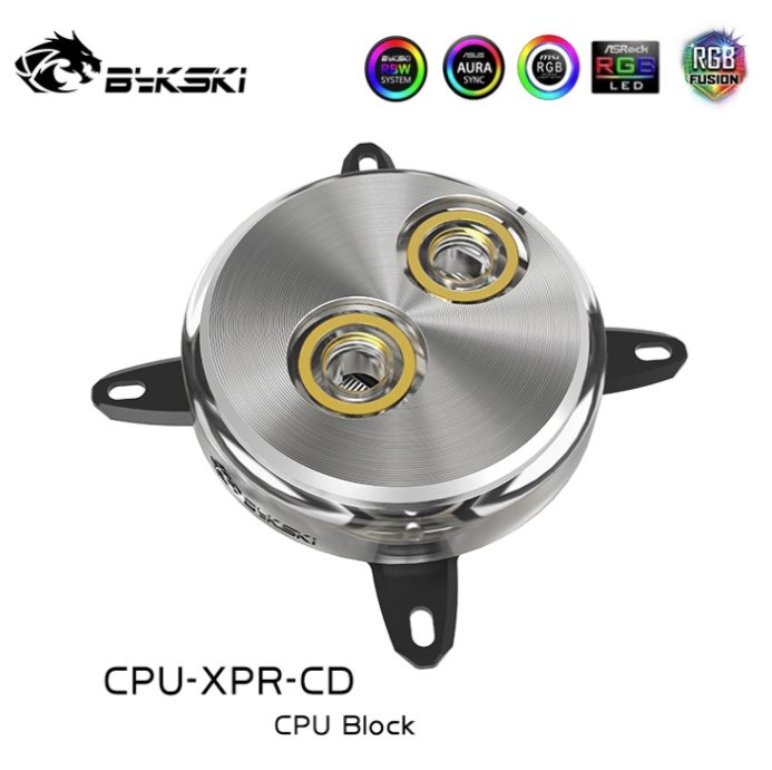 Bykski CPU-XPR-CD CD紋 CPU水冷頭  INTEL專用 (黑銀兩色)