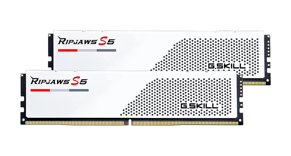 G.Skill Ripjaws X5 White DDR5 6000MHz 64GB (32GB x 2) (F5-6000J3040G32GX2-RS5W)