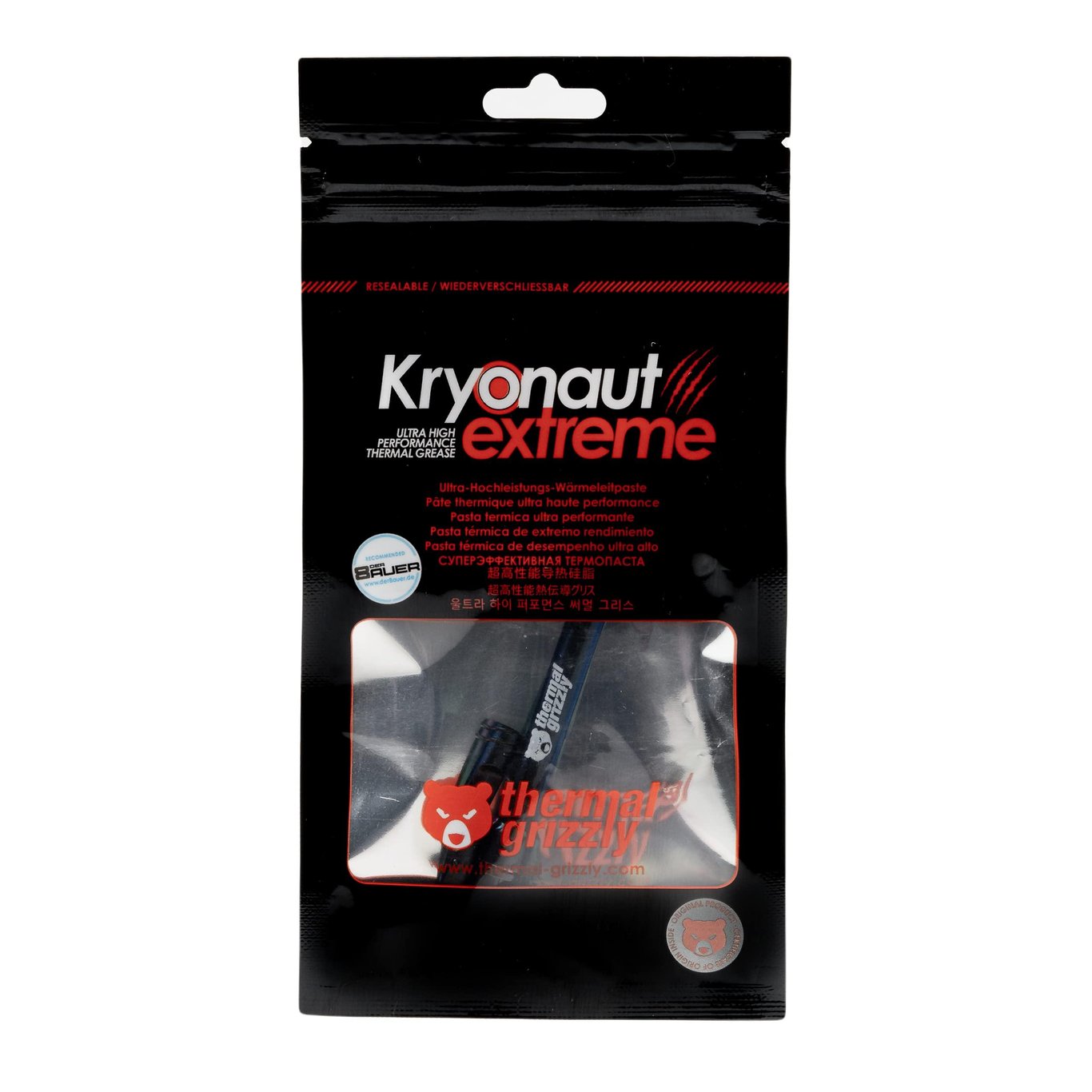 Thermal Grizzly Kryonaut Extreme 2g Multilingual (VPE 50) 散熱膏