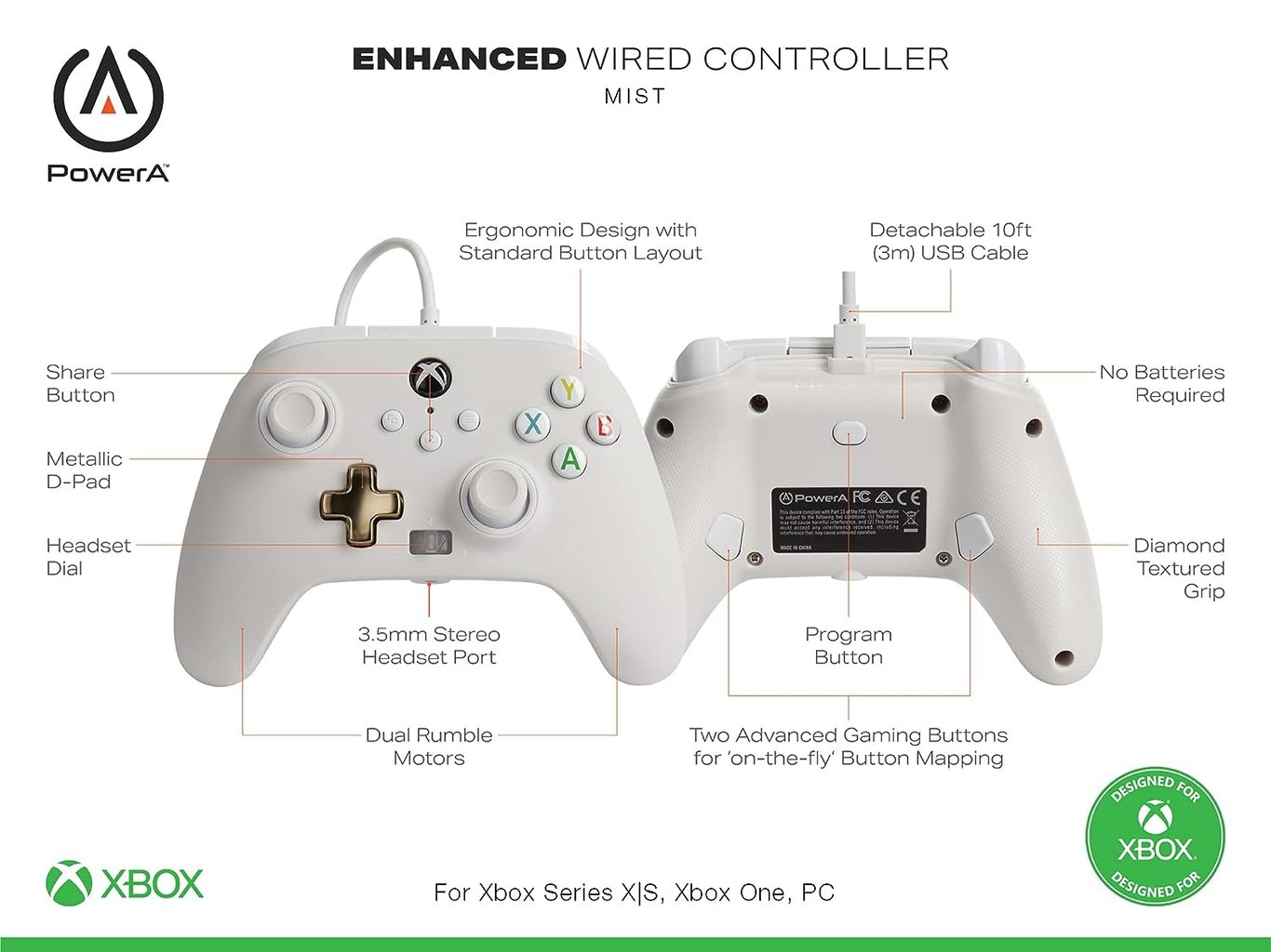 POWERA Enhanced Xbox Series X|S  - Mist -1