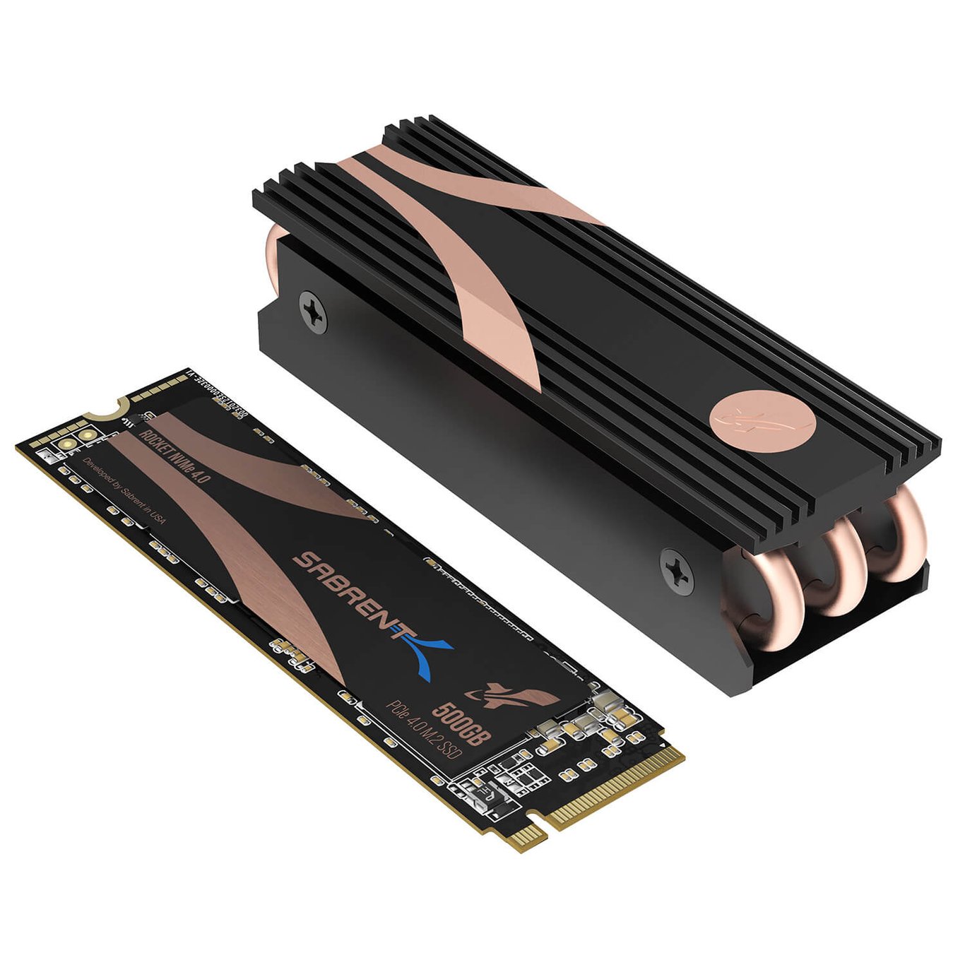 Sabrent ROCKET 4 500GB Heatsink TLC NVMe PCIe 4.0 x4 M.2 2280 SSD