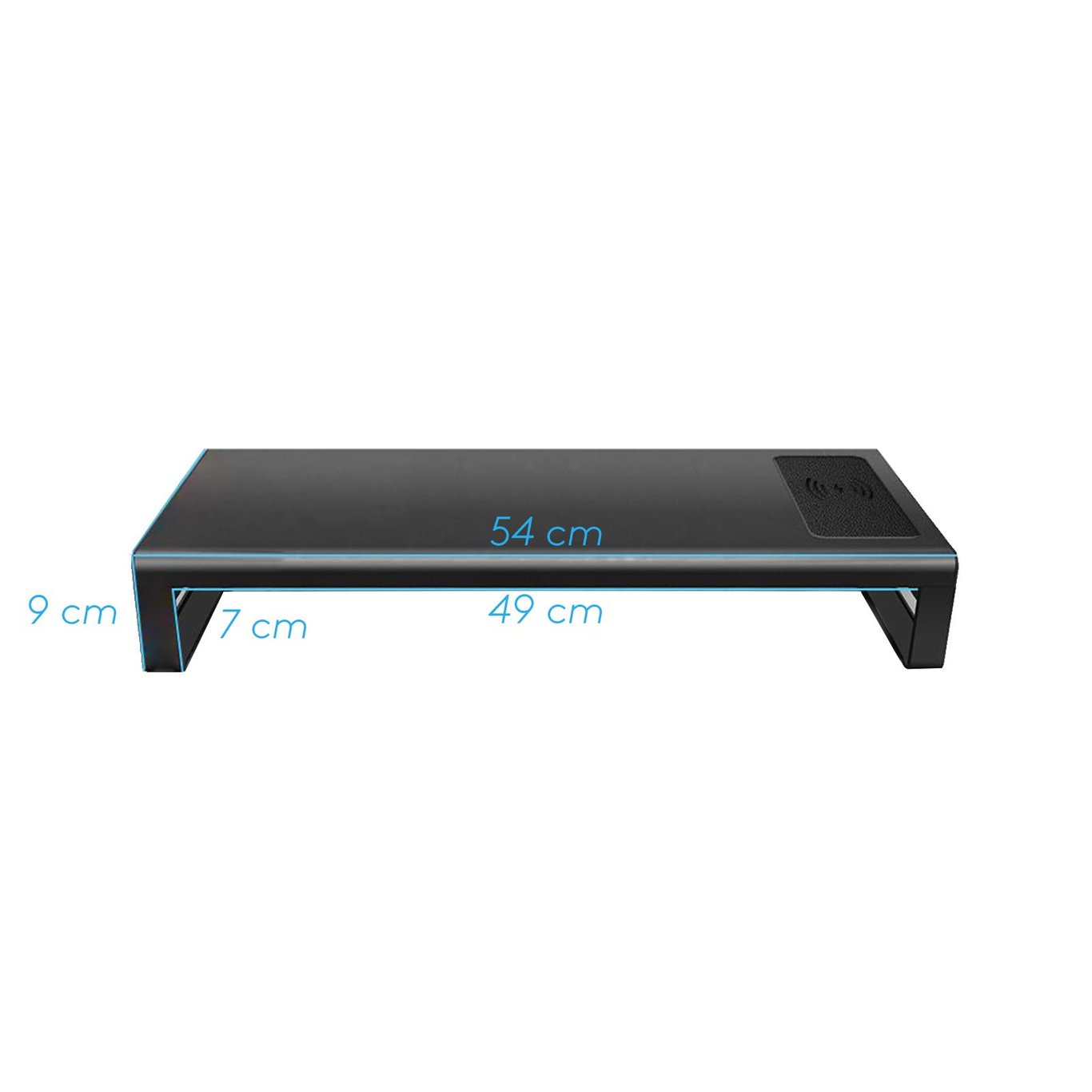 Zenox Monitor Riser 顯示器增高架 (4 Ports Usb 3.0 Hub w/ MAX 15W wireless charging)