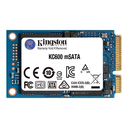 Kingston KC600 1TB 3D TLC mSATA III SSD