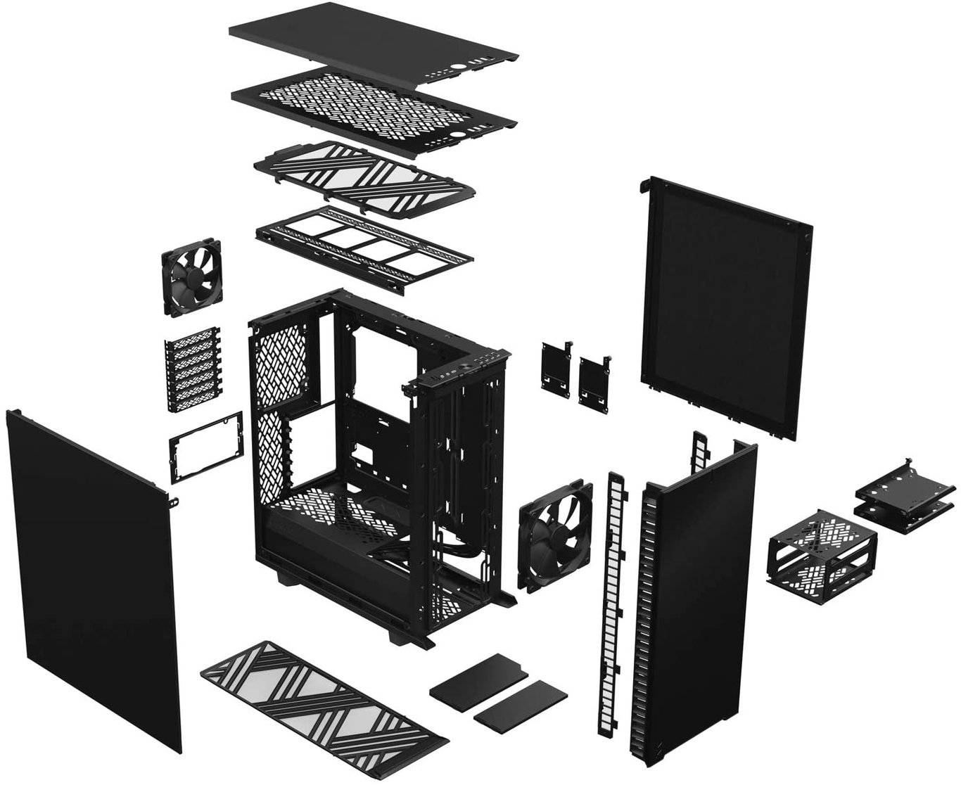 Fractal Design Define 7 Compact Solid ATX 機箱 - Black 黑色