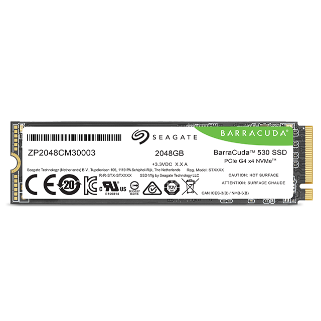 Seagate BarraCuda 530 2TB 3D TLC M.2 NVMe PCIe 4.0 X4 SSD-1