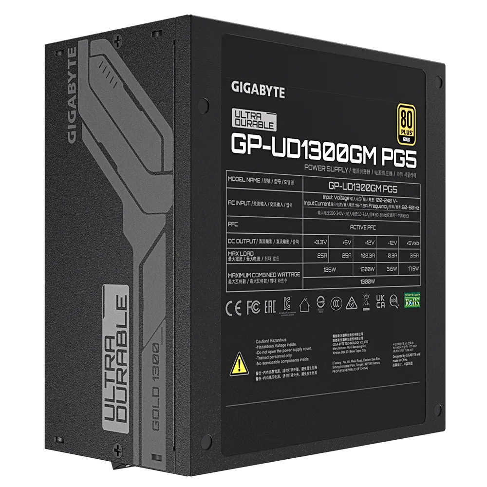 GIGABYTE  UD1300GM PG5 1300W PCIE 5.0 80Plus Gold    (10)-3
