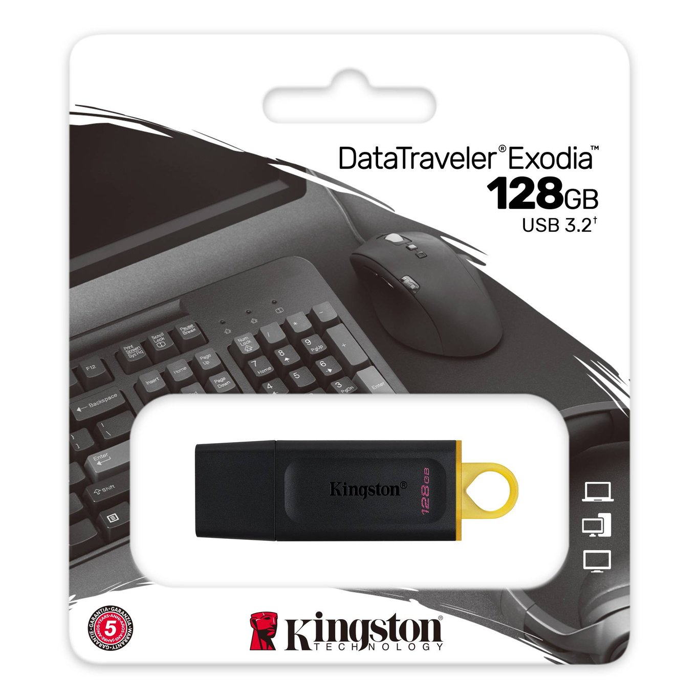 Kingston DataTraveler Exodia USB 隨身碟 - 128GB 