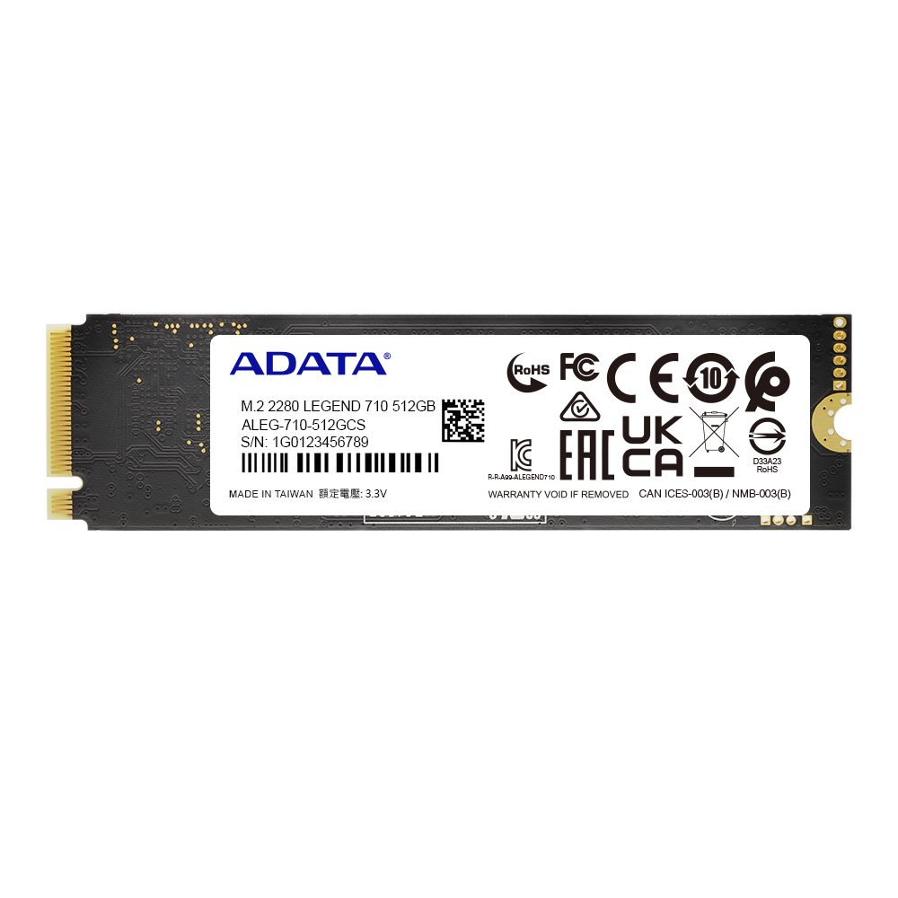 ADATA Legend 710 512GB QLC M.2 NVMe PCIe 3.0 x4 SSD-4