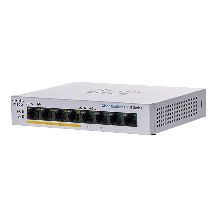 Cisco CBS110 8-Port Gigabit 桌面交換機 - CBS110-8PP-D-UK